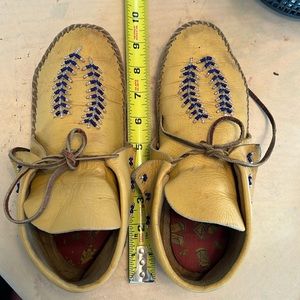 Beaded moccasin shoes